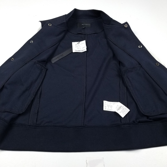 Kai-aakmann NWT Unisex Jacket Size Small Navy Zipper Detail - Picture 10 of 13